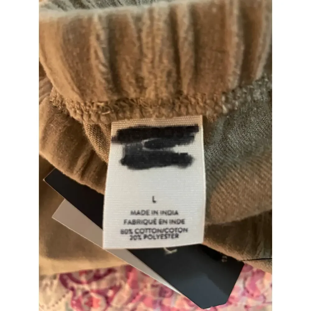 Women’s Oversized Super Soft Drawstring Wide Leg Sweat/Lounge Pants Size Large - Picture 6 of 7